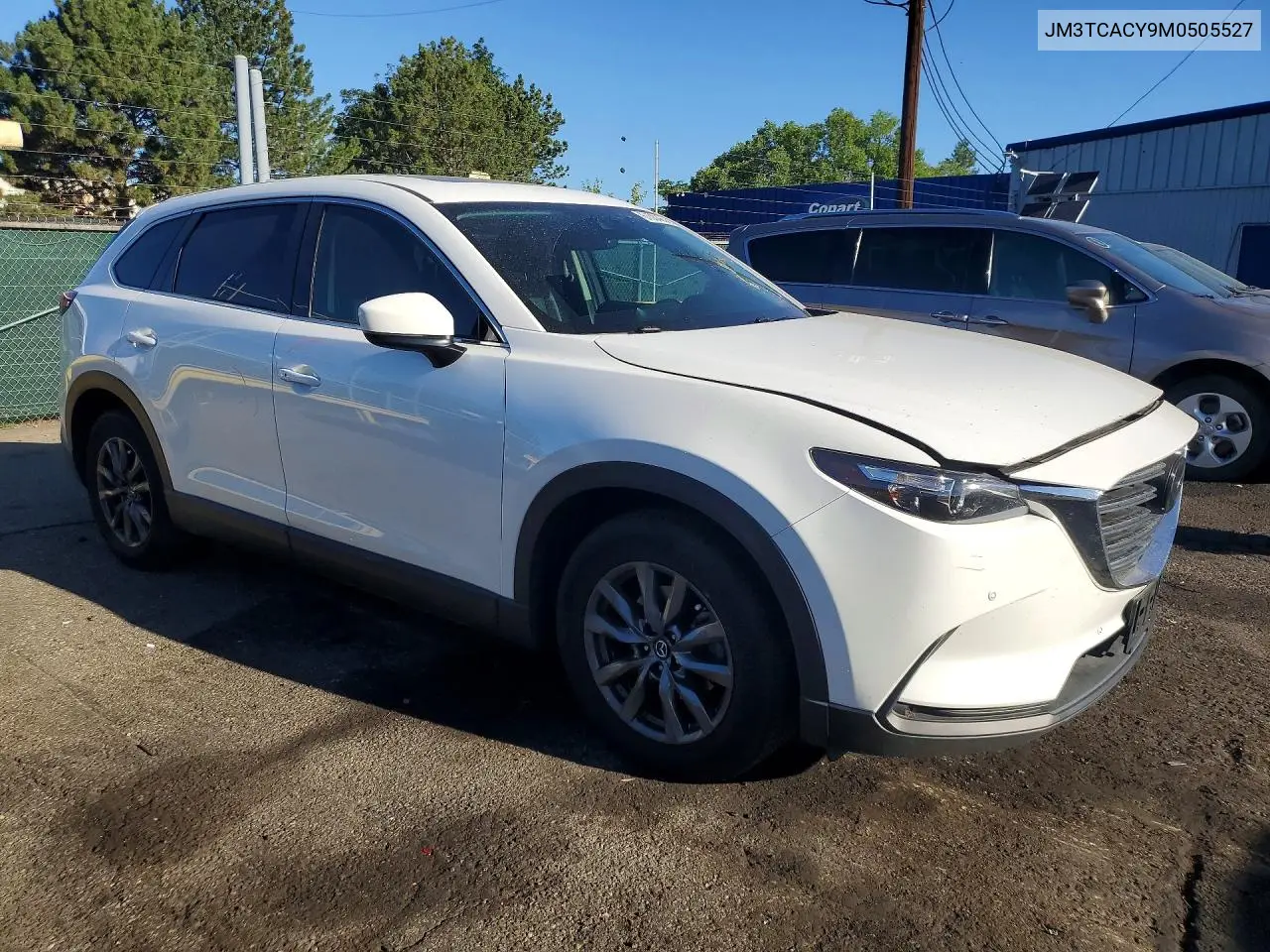 2021 Mazda Cx-9 Touring VIN: JM3TCACY9M0505527 Lot: 61004856