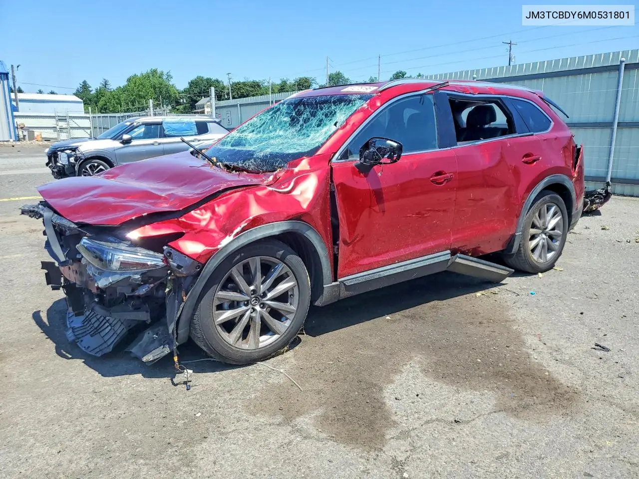 2021 Mazda Cx-9 Grand Touring VIN: JM3TCBDY6M0531801 Lot: 61078196