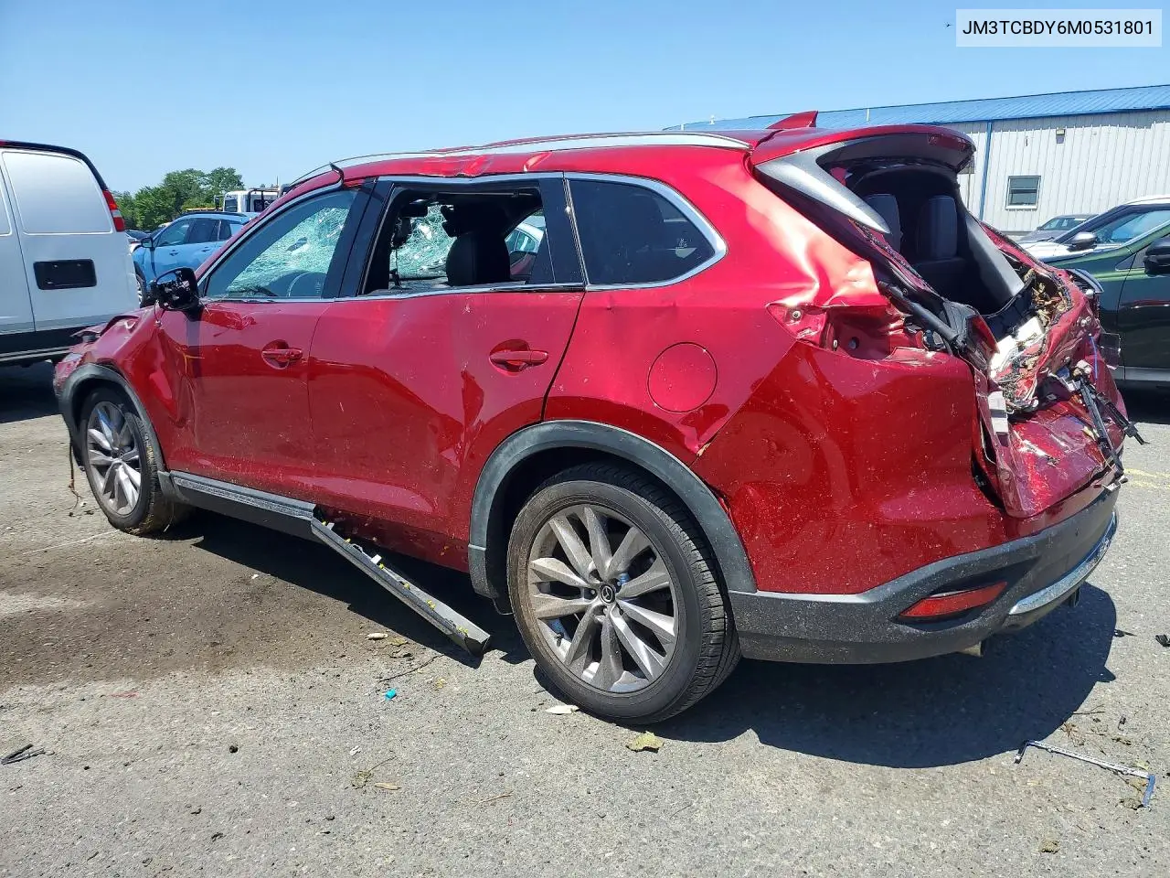 2021 Mazda Cx-9 Grand Touring VIN: JM3TCBDY6M0531801 Lot: 61078196