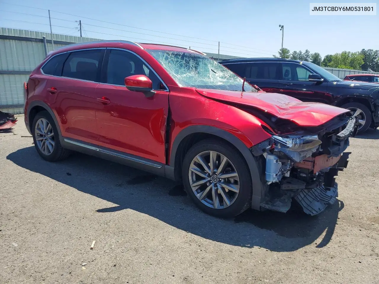 2021 Mazda Cx-9 Grand Touring VIN: JM3TCBDY6M0531801 Lot: 61078196