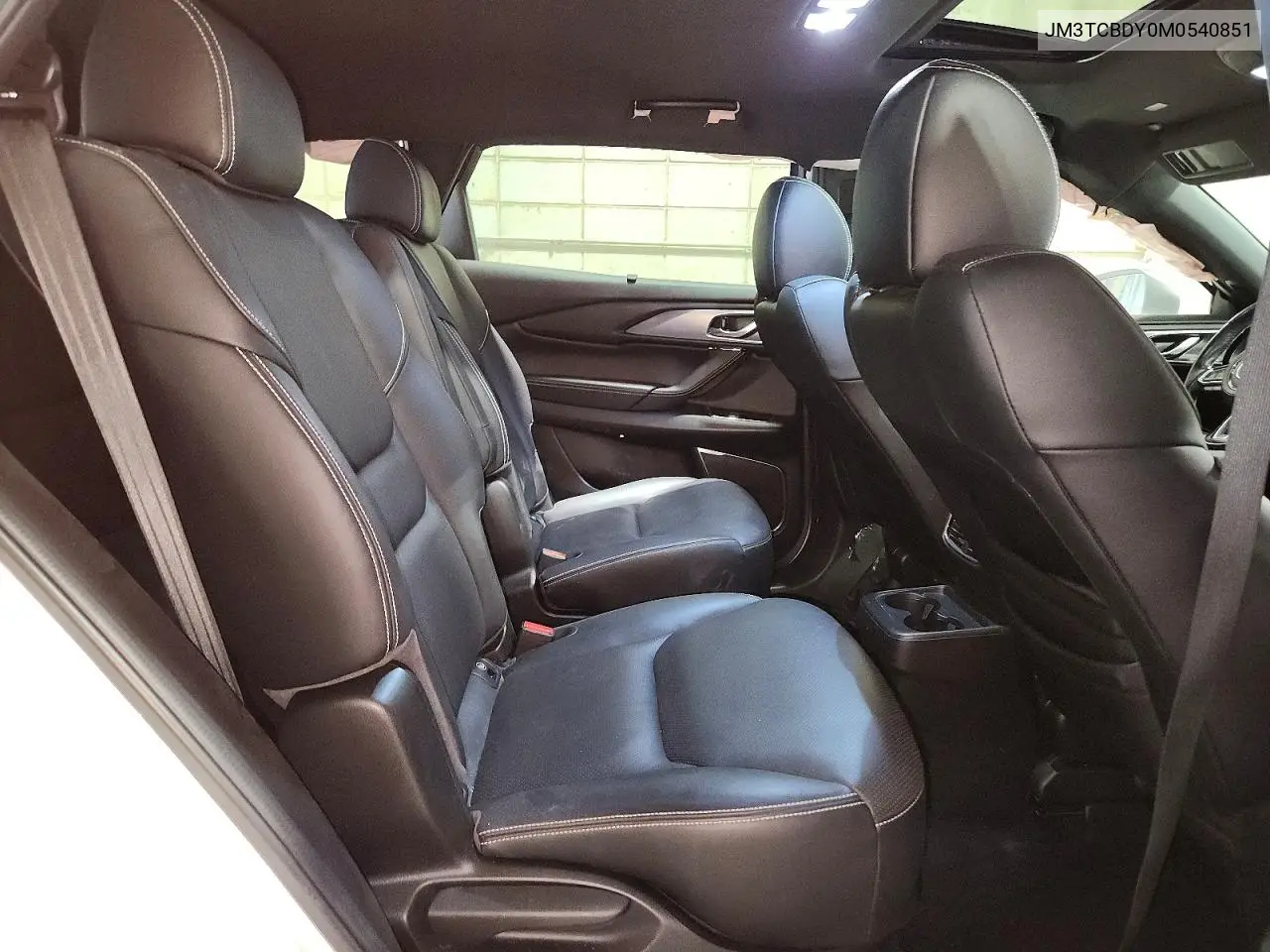 2021 Mazda Cx-9 Grand Touring VIN: JM3TCBDY0M0540851 Lot: 61092946