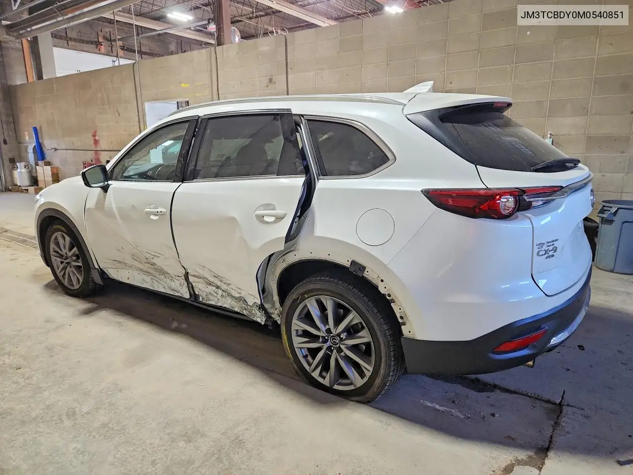 2021 Mazda Cx-9 Grand Touring VIN: JM3TCBDY0M0540851 Lot: 61092946