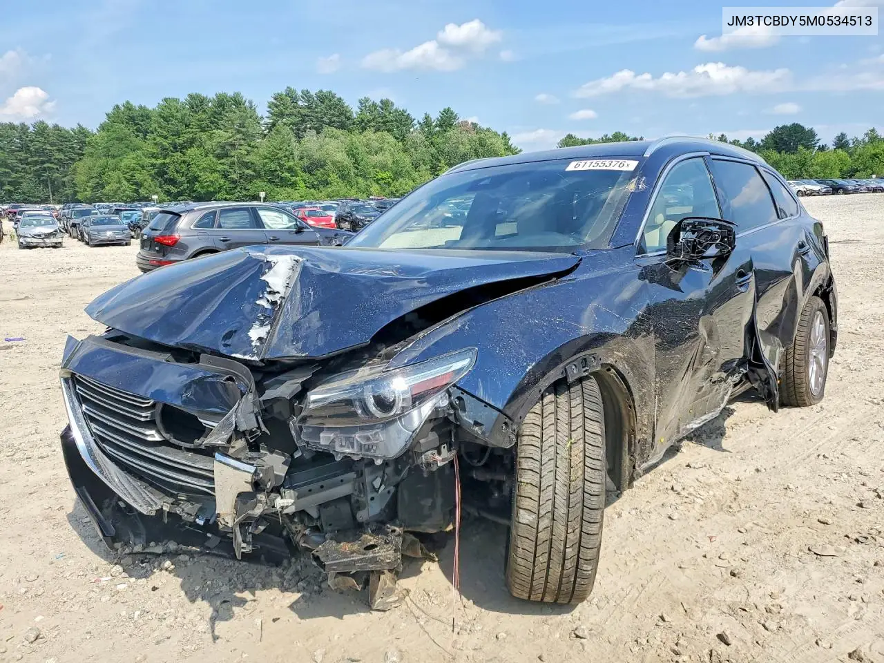 2021 Mazda Cx-9 Grand Touring VIN: JM3TCBDY5M0534513 Lot: 61155376