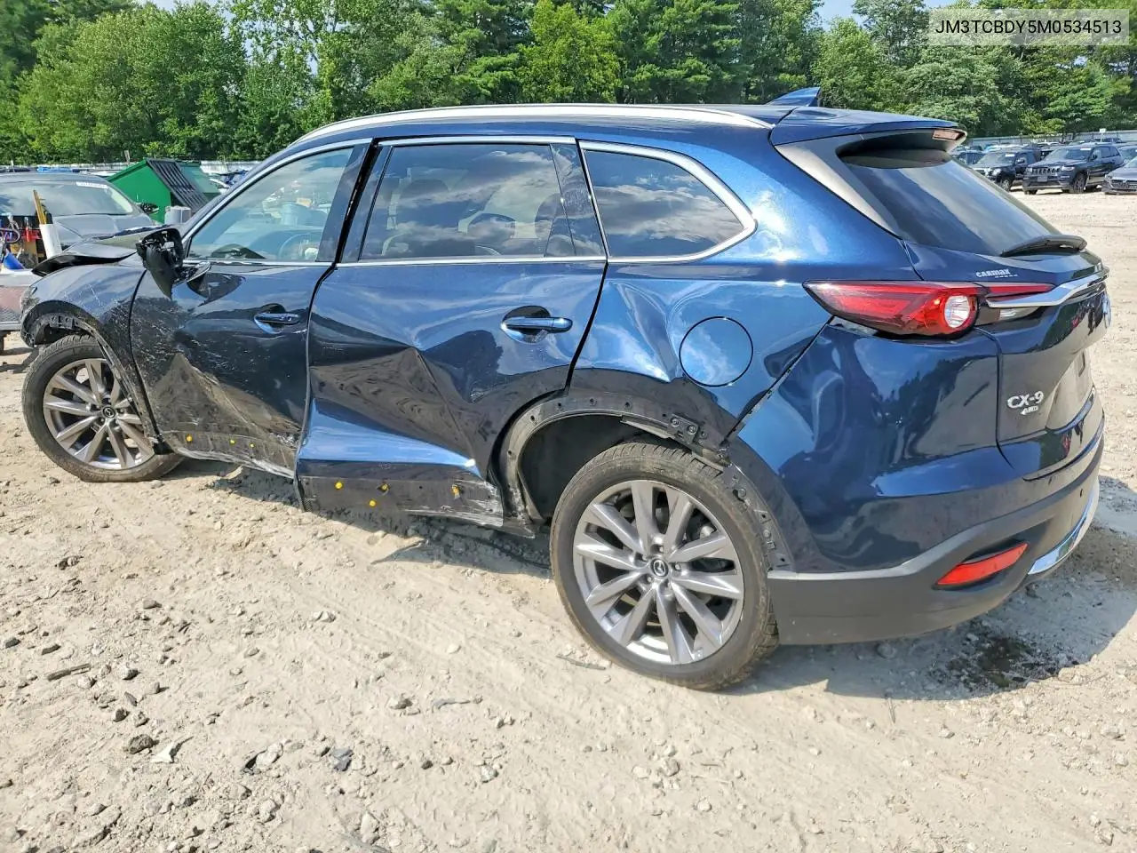 2021 Mazda Cx-9 Grand Touring VIN: JM3TCBDY5M0534513 Lot: 61155376