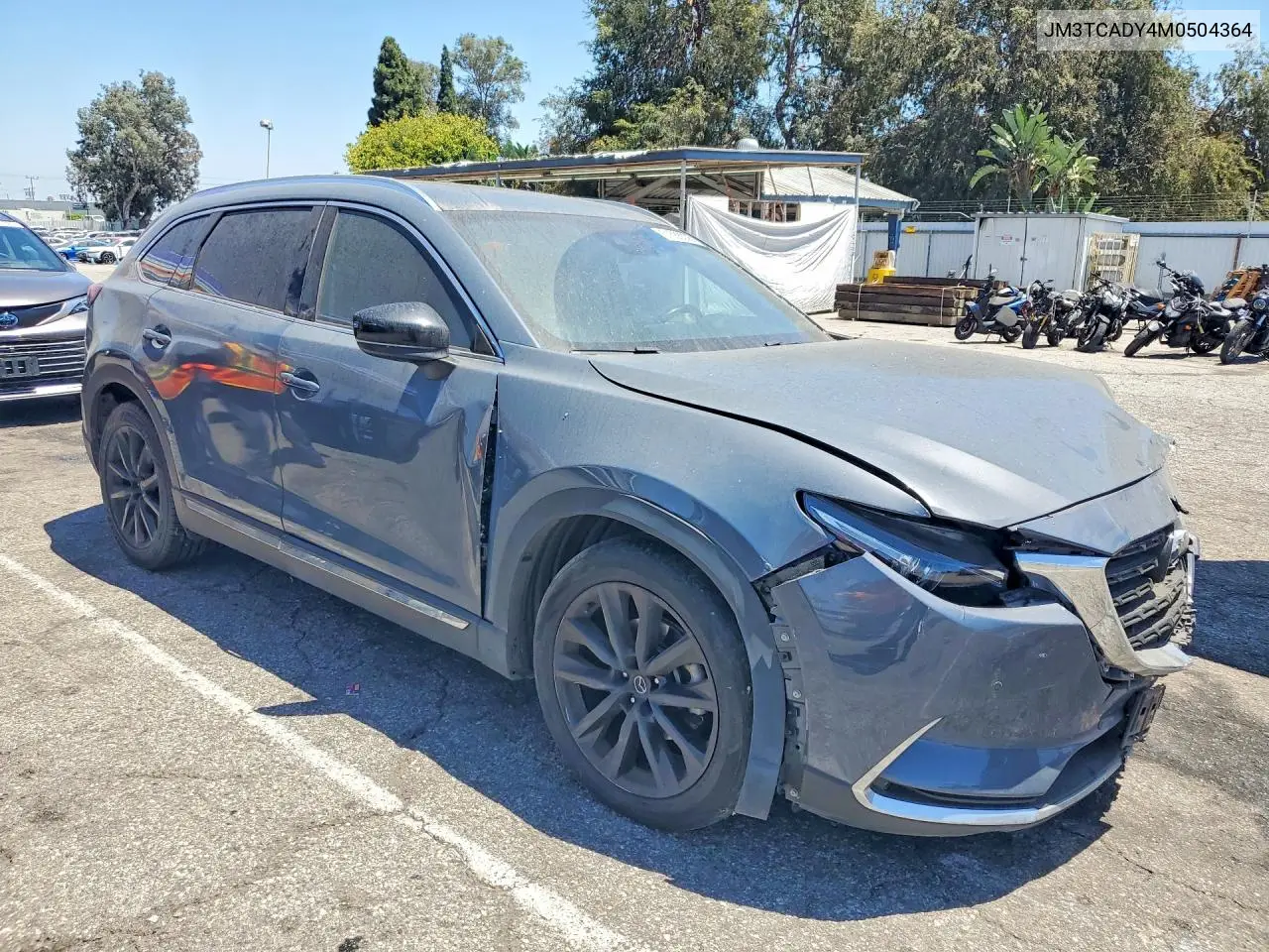 2021 Mazda Cx-9 Grand Touring VIN: JM3TCADY4M0504364 Lot: 61588006