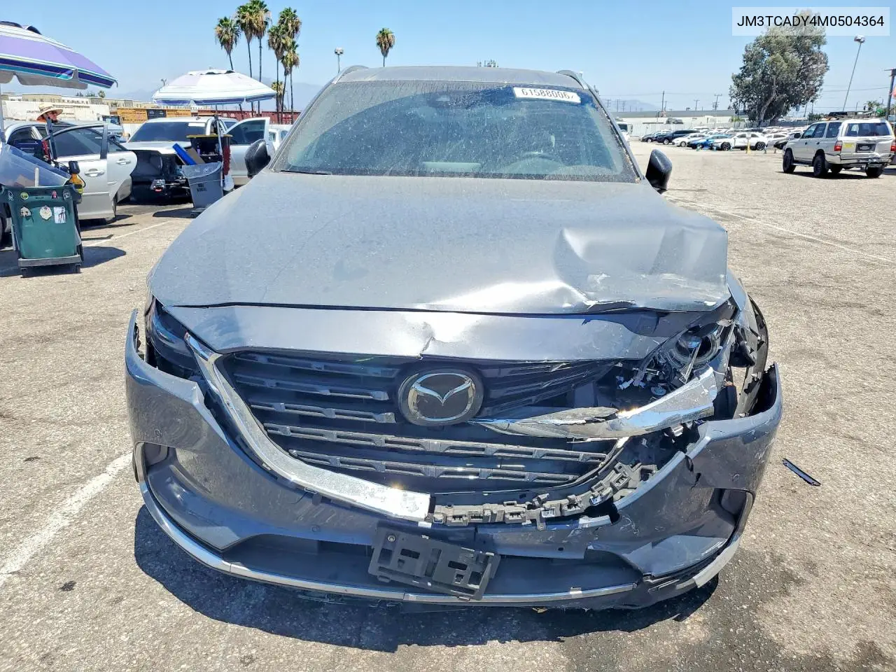 2021 Mazda Cx-9 Grand Touring VIN: JM3TCADY4M0504364 Lot: 61588006