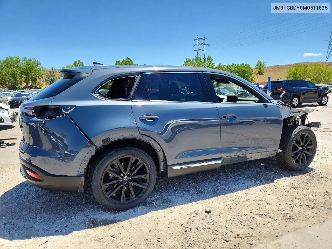 2021 Mazda Cx-9 Grand Touring VIN: JM3TCBDY0M0511835 Lot: 61612056
