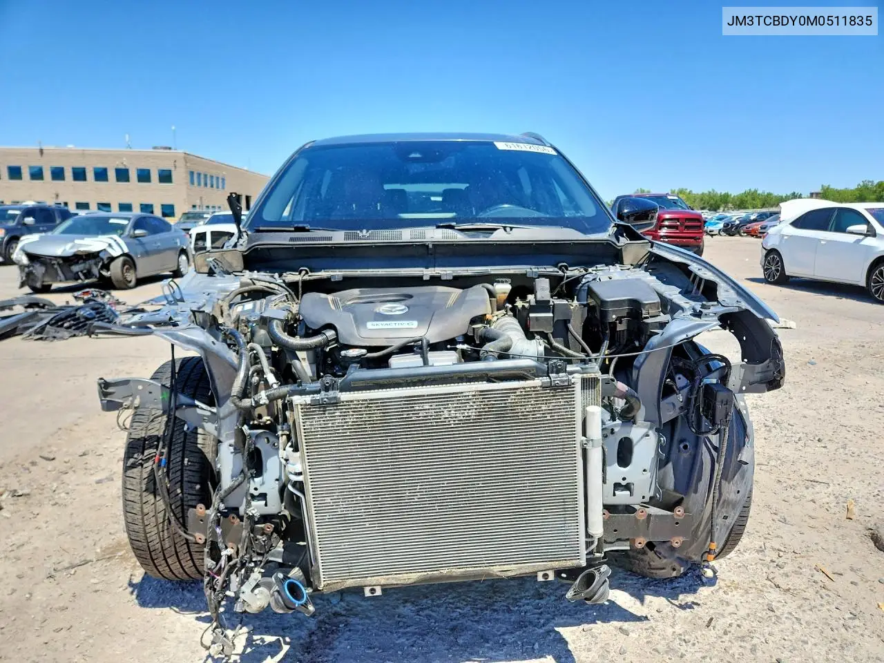 2021 Mazda Cx-9 Grand Touring VIN: JM3TCBDY0M0511835 Lot: 61612056