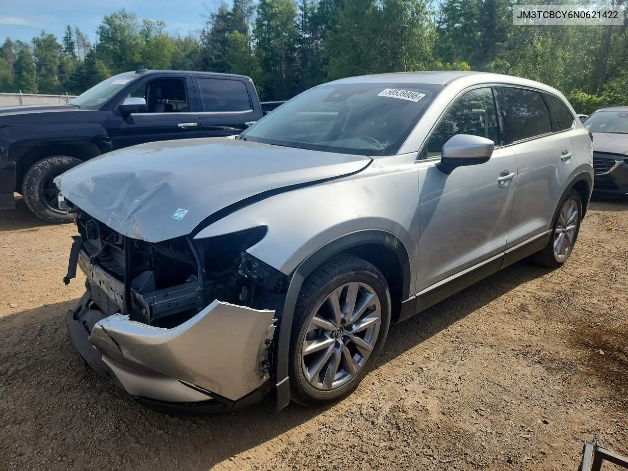 2022 Mazda Cx-9 Touring VIN: JM3TCBCY6N0621422 Lot: 58539886