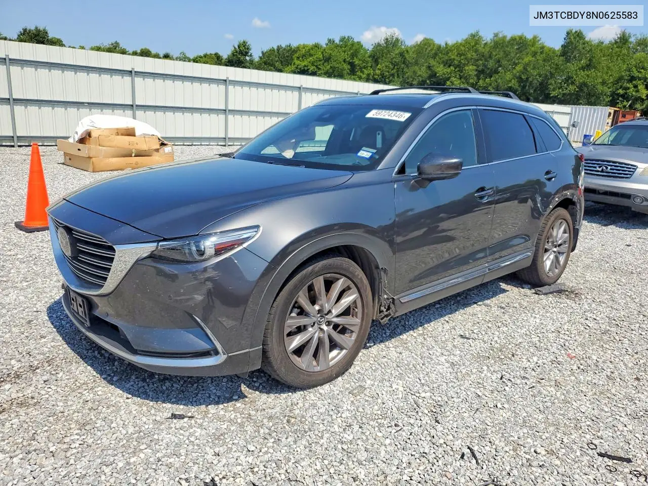 2022 Mazda Cx-9 Grand Touring VIN: JM3TCBDY8N0625583 Lot: 59724346