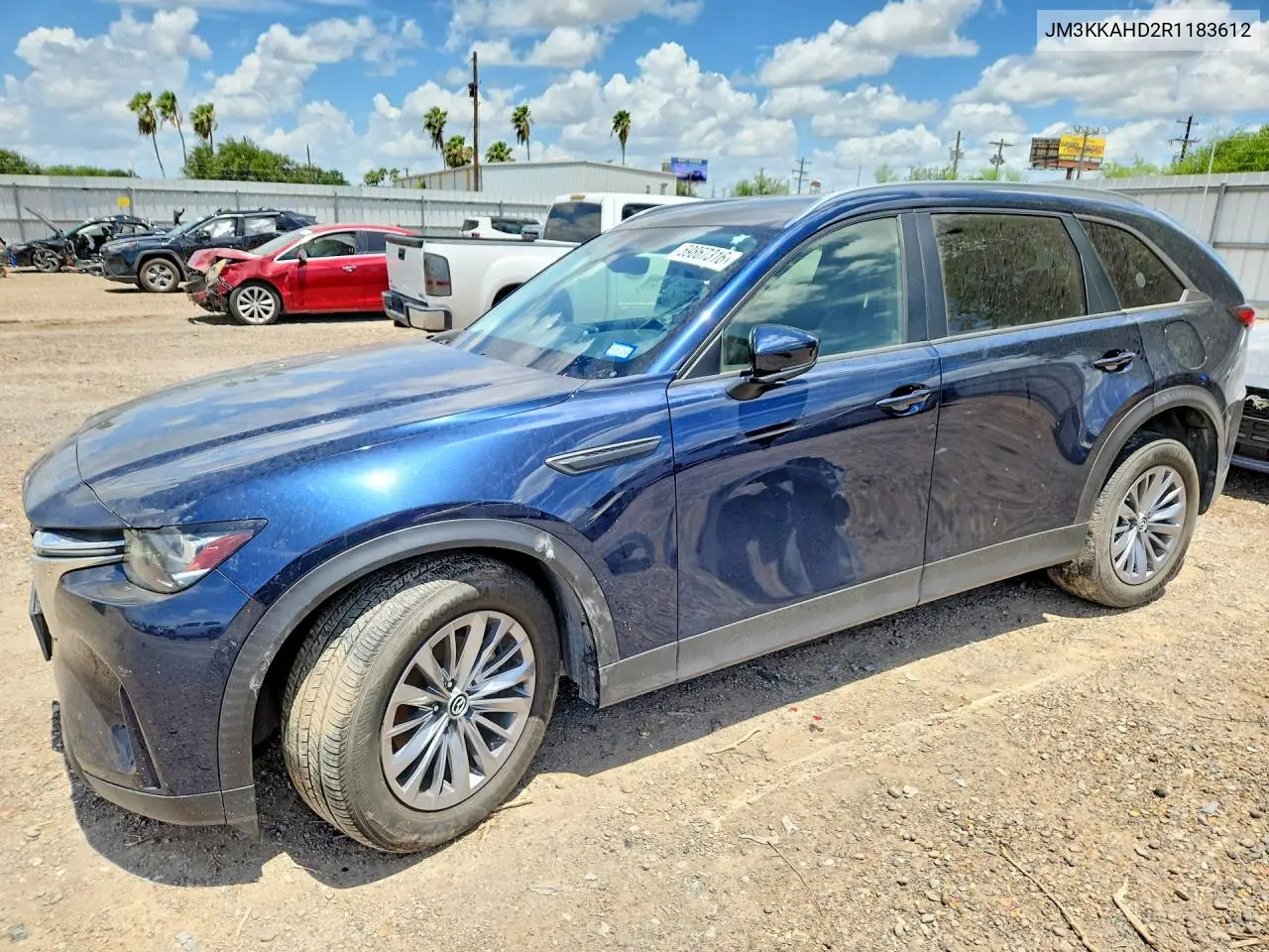 2024 Mazda Cx-90 Select VIN: JM3KKAHD2R1183612 Lot: 59867316
