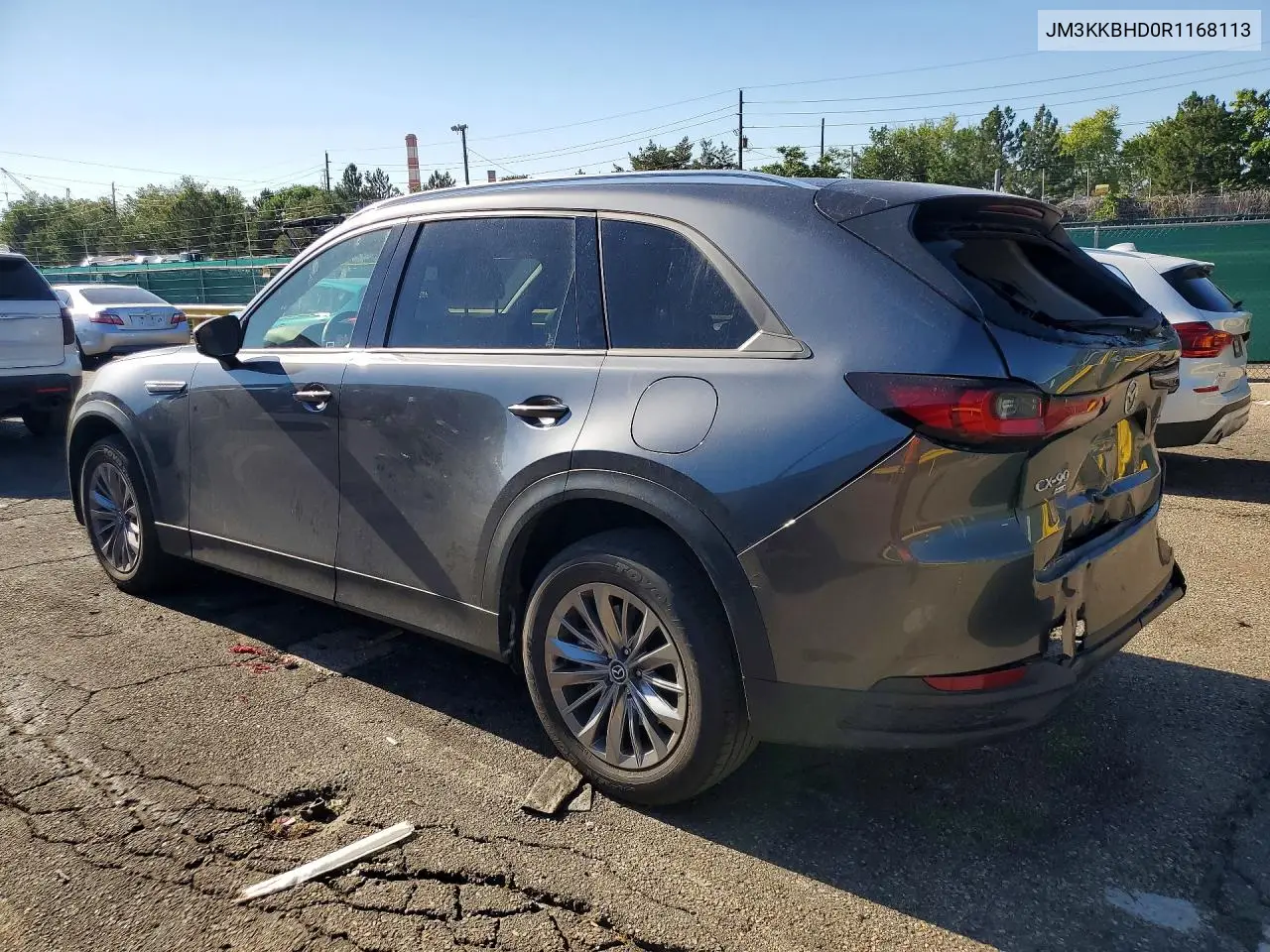 2024 Mazda Cx-90 Preferred VIN: JM3KKBHD0R1168113 Lot: 60791146