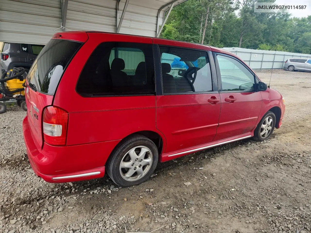 2000 Mazda Mpv Wagon VIN: JM3LW28G7Y0114587 Lot: 56759636