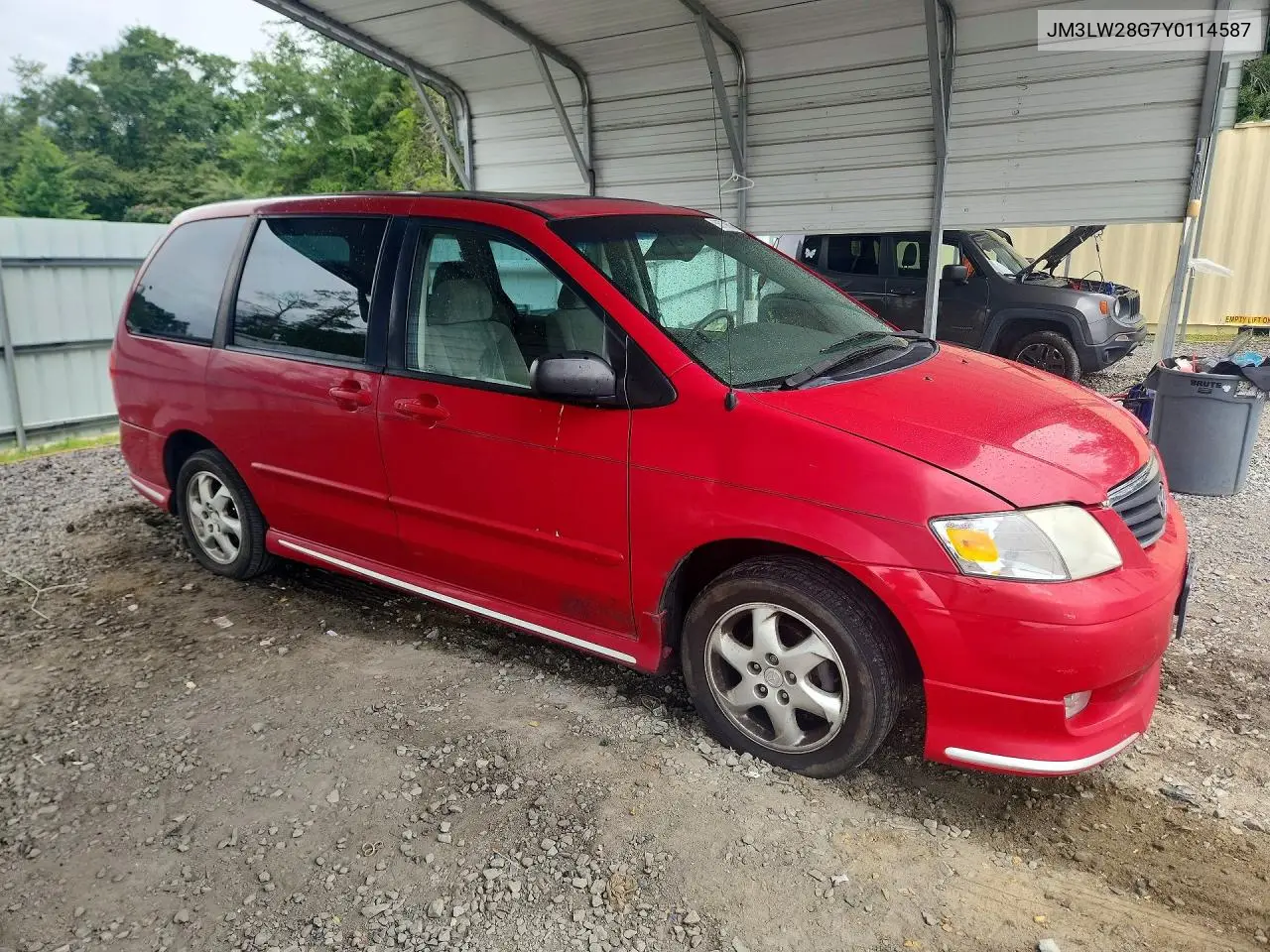 2000 Mazda Mpv Wagon VIN: JM3LW28G7Y0114587 Lot: 56759636