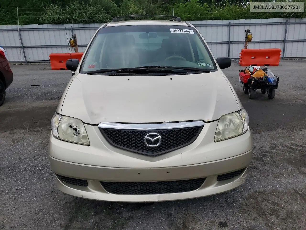 2003 Mazda Mpv Wagon VIN: JM3LW28J730377201 Lot: 58177046
