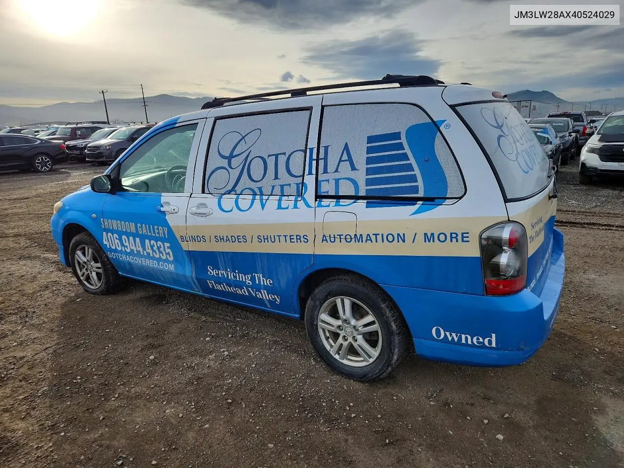 2004 Mazda Mpv Wagon VIN: JM3LW28AX40524029 Lot: 96174695