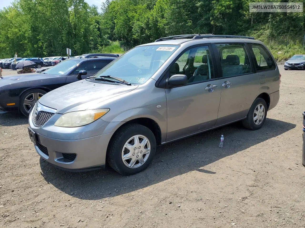 2005 Mazda Mpv Wagon VIN: JM3LW28A750554512 Lot: 60707206