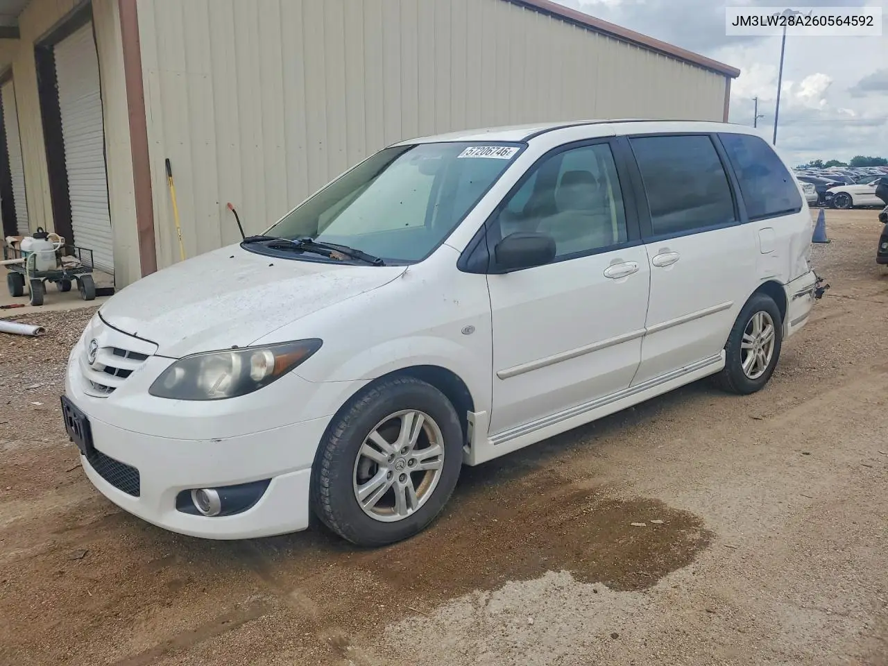 2006 Mazda Mpv Wagon VIN: JM3LW28A260564592 Lot: 57206746
