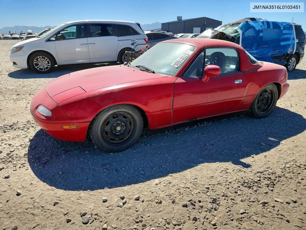 1990 Mazda Mx-5 Miata VIN: JM1NA3516L0103451 Lot: 57001606