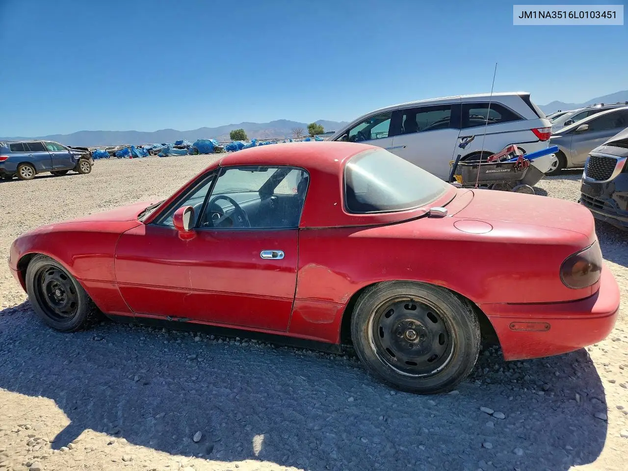 1990 Mazda Mx-5 Miata VIN: JM1NA3516L0103451 Lot: 57001606