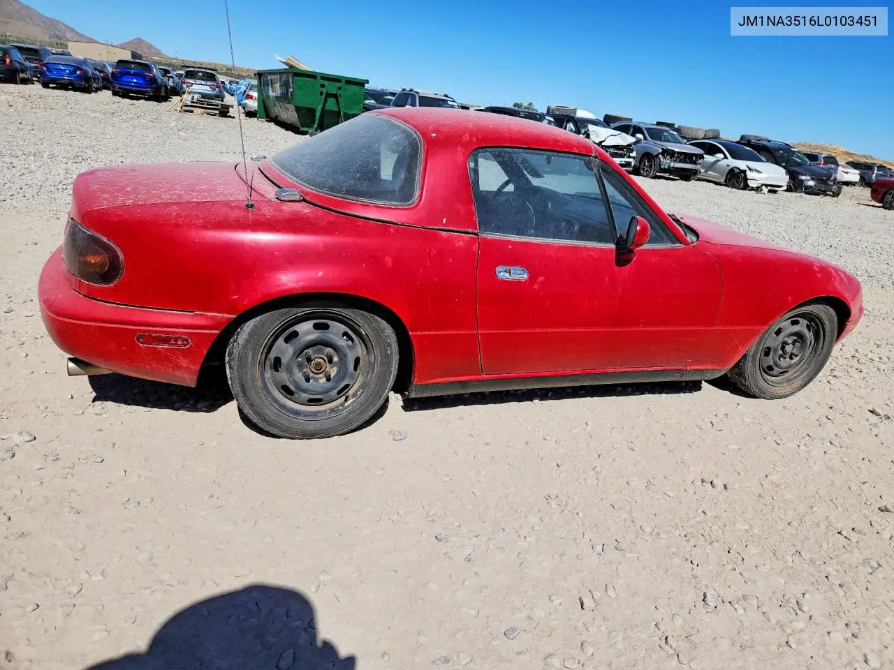 1990 Mazda Mx-5 Miata VIN: JM1NA3516L0103451 Lot: 57001606