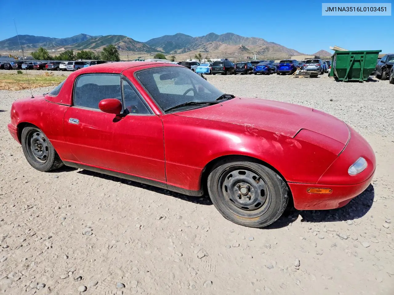 1990 Mazda Mx-5 Miata VIN: JM1NA3516L0103451 Lot: 57001606