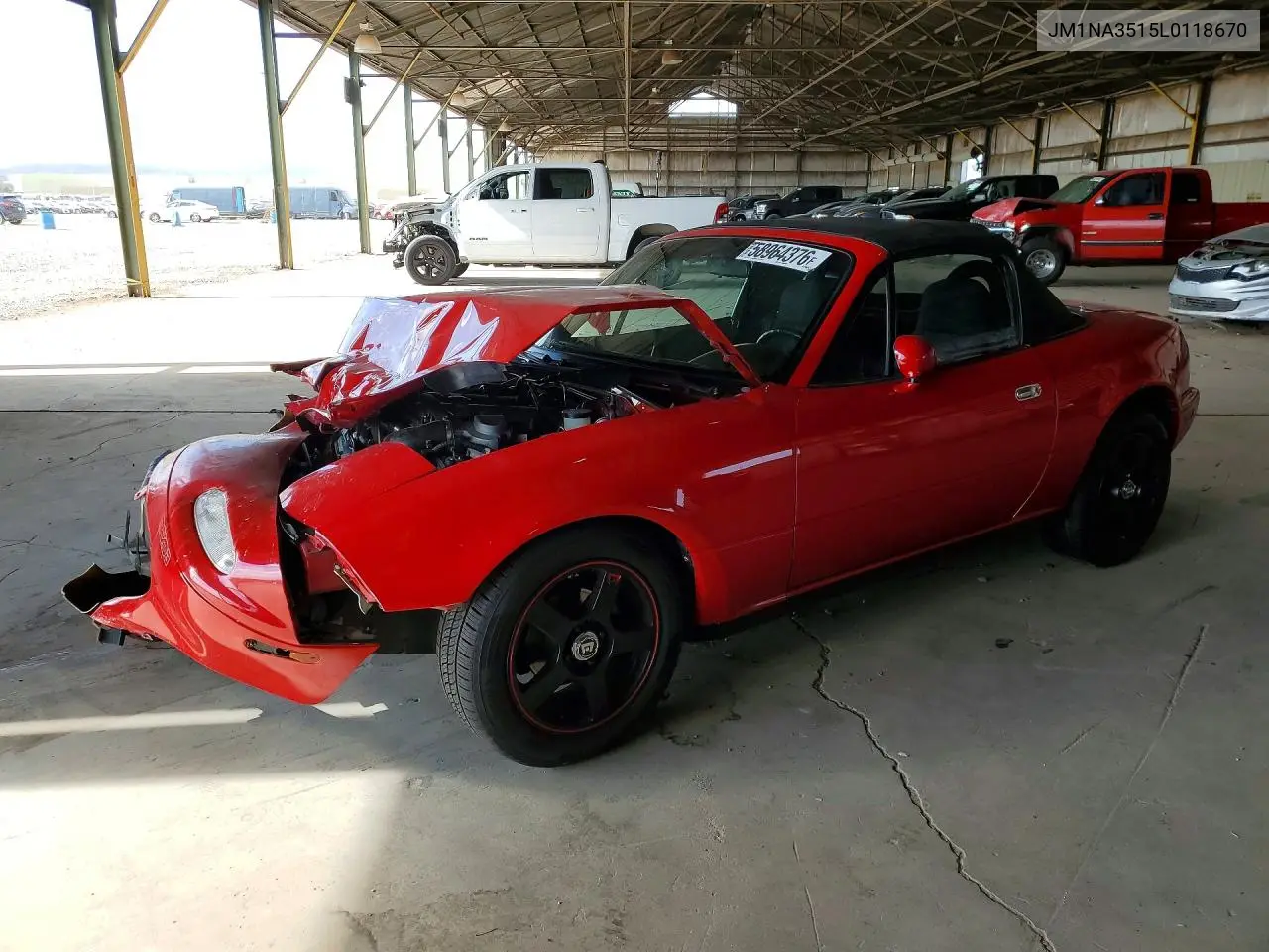 1990 Mazda Mx-5 Miata VIN: JM1NA3515L0118670 Lot: 58964376