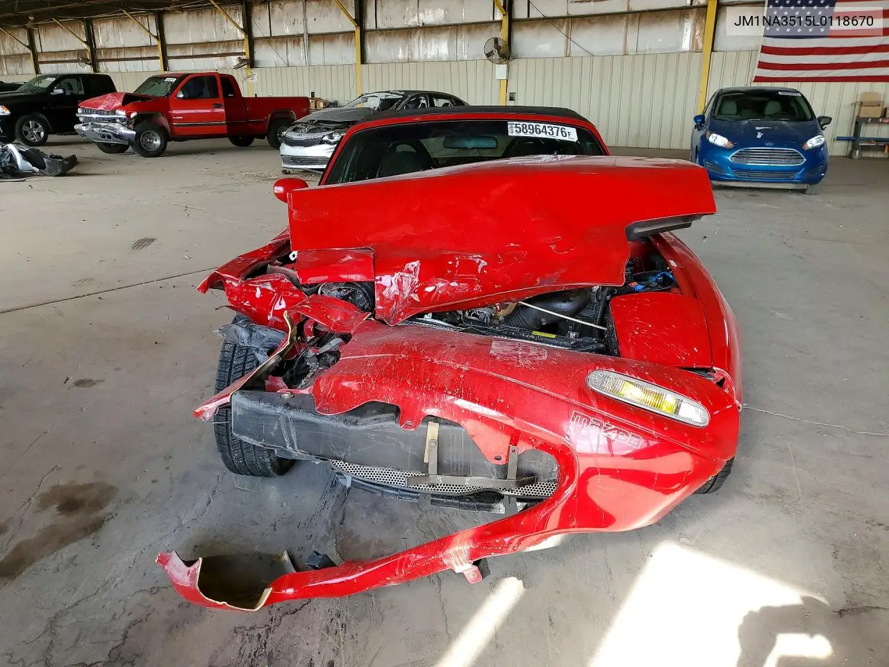 1990 Mazda Mx-5 Miata VIN: JM1NA3515L0118670 Lot: 58964376