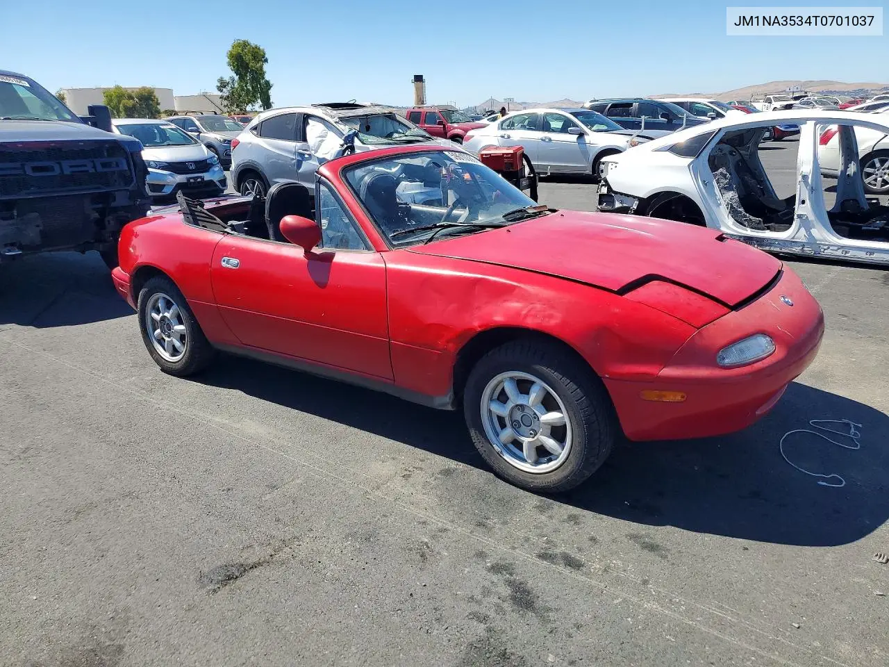 1997 Mazd Mx-5 Miata VIN: JM1NA3534T0701037 Lot: 59610366