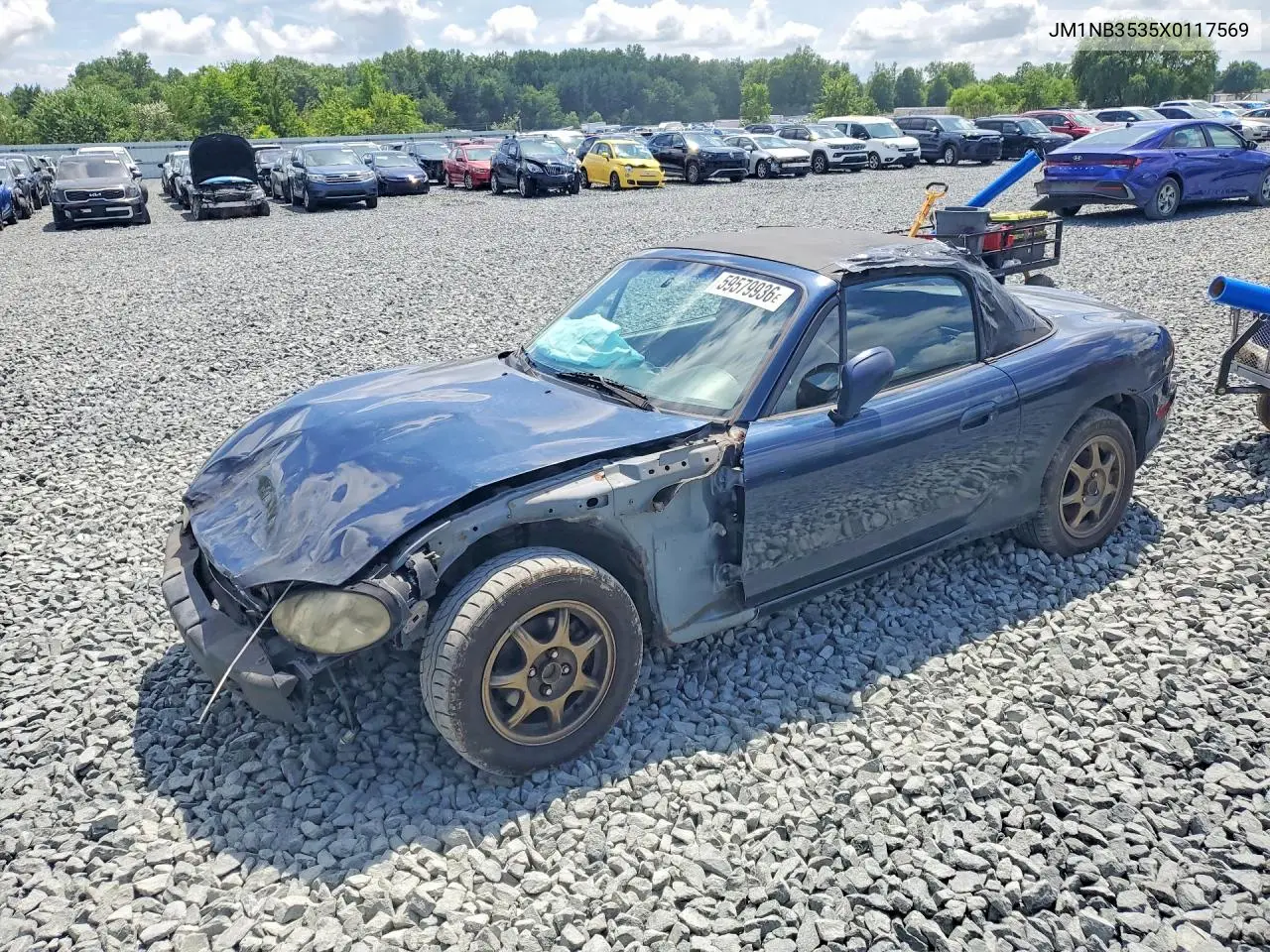 1999 Mazda Mx-5 Miata VIN: JM1NB3535X0117569 Lot: 59579936