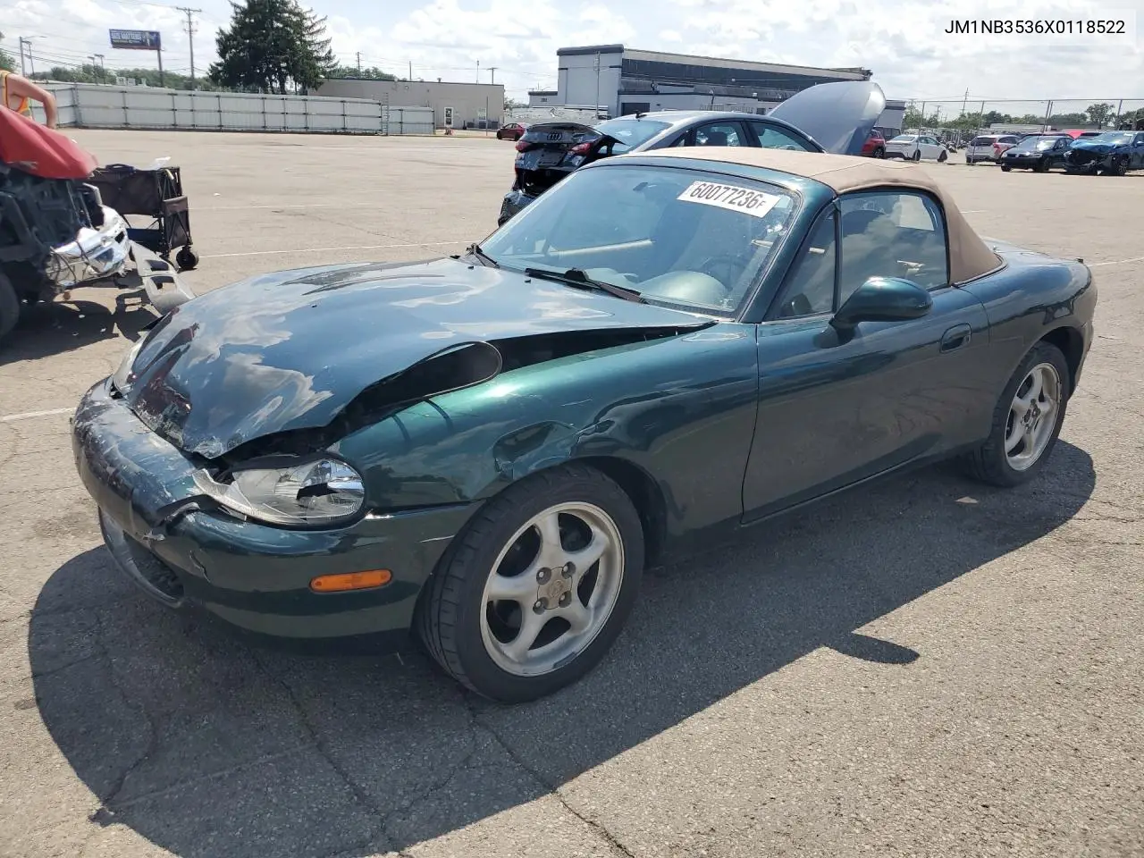 1999 Mazda Mx-5 Miata VIN: JM1NB3536X0118522 Lot: 60077236
