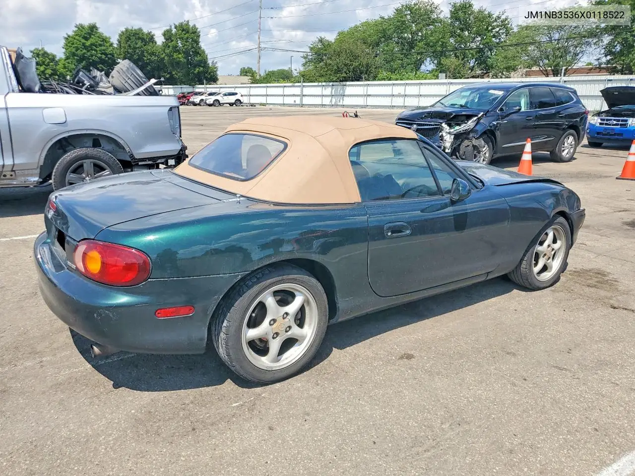 1999 Mazda Mx-5 Miata VIN: JM1NB3536X0118522 Lot: 60077236