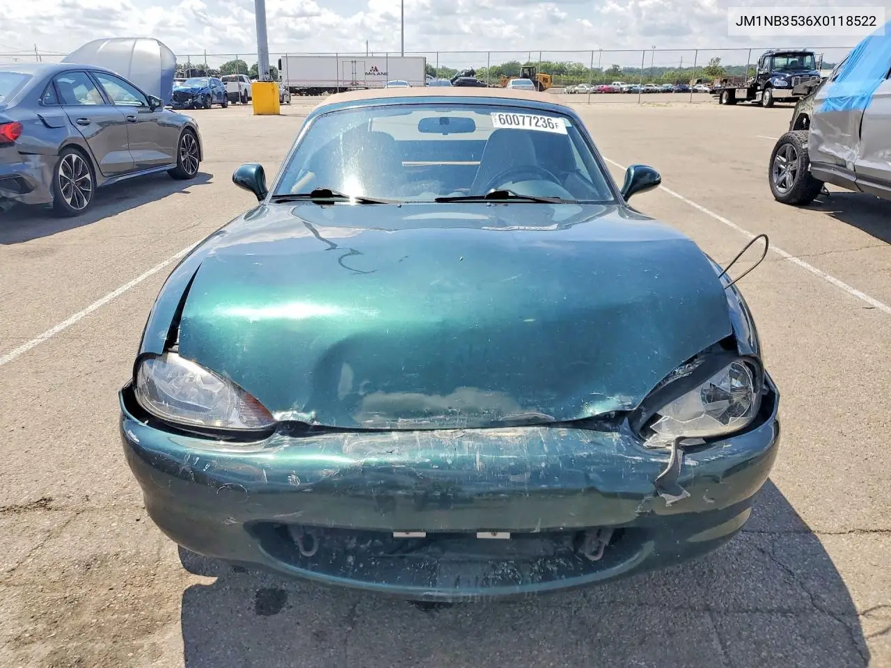 1999 Mazda Mx-5 Miata VIN: JM1NB3536X0118522 Lot: 60077236