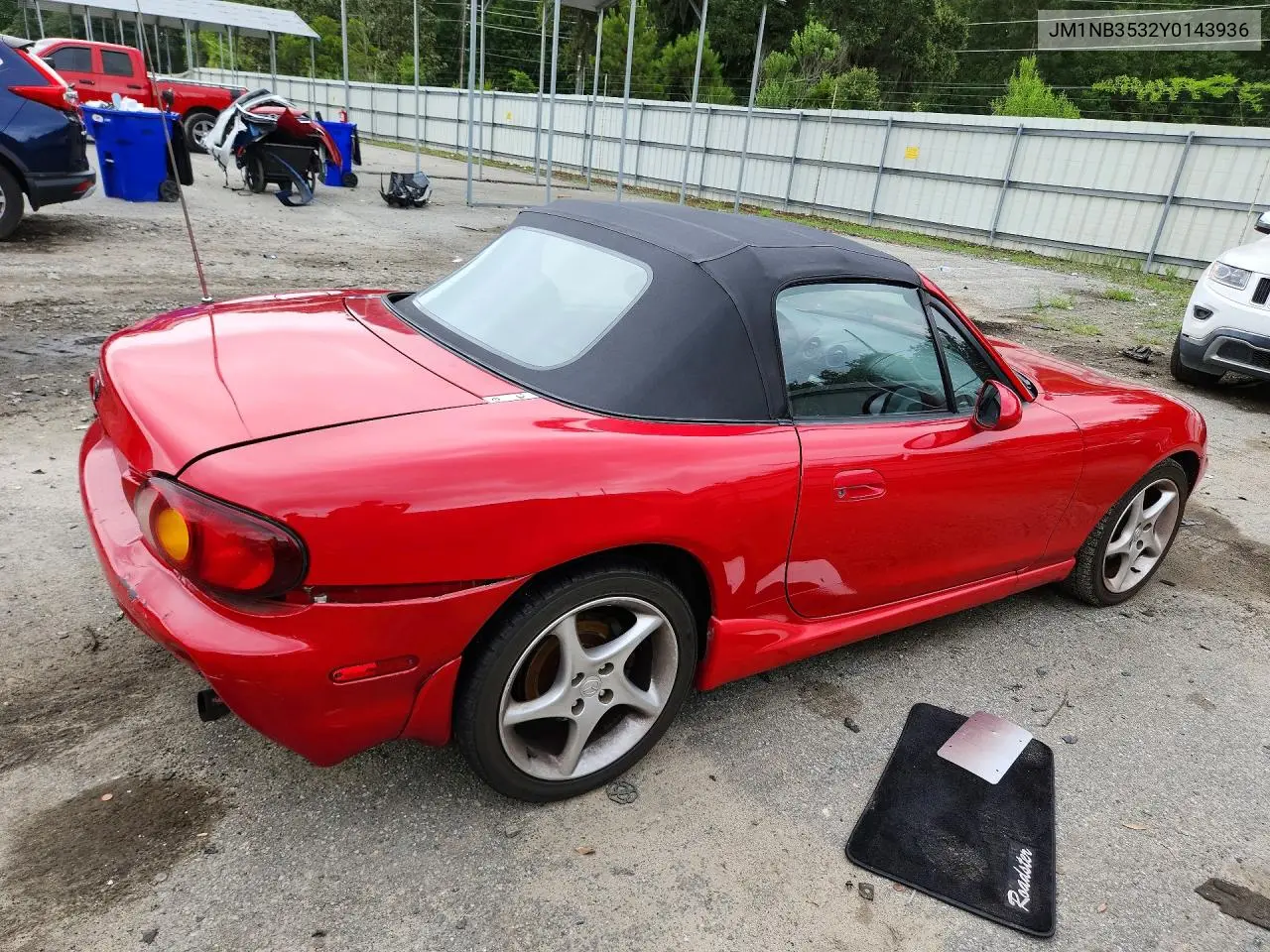 2000 Mazda Mx-5 Miata Base VIN: JM1NB3532Y0143936 Lot: 54550096