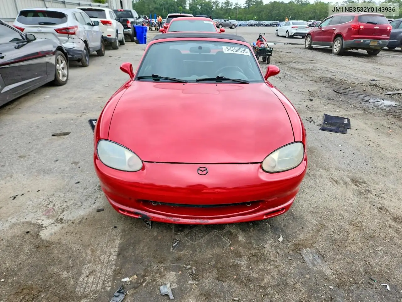 2000 Mazda Mx-5 Miata Base VIN: JM1NB3532Y0143936 Lot: 54550096