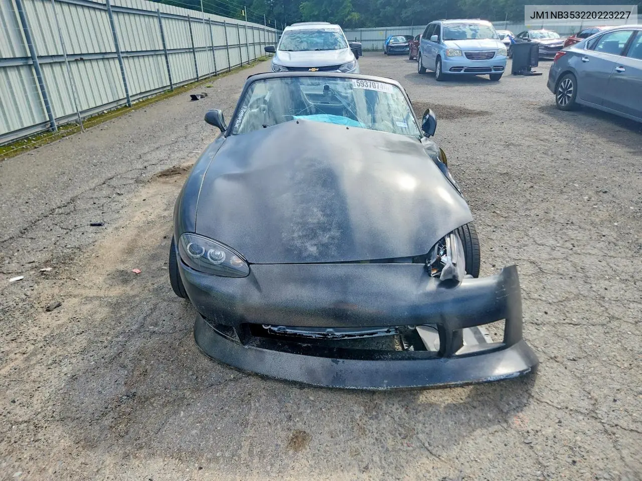 2002 Mazda Mx-5 Miata Base VIN: JM1NB353220223227 Lot: 59370746