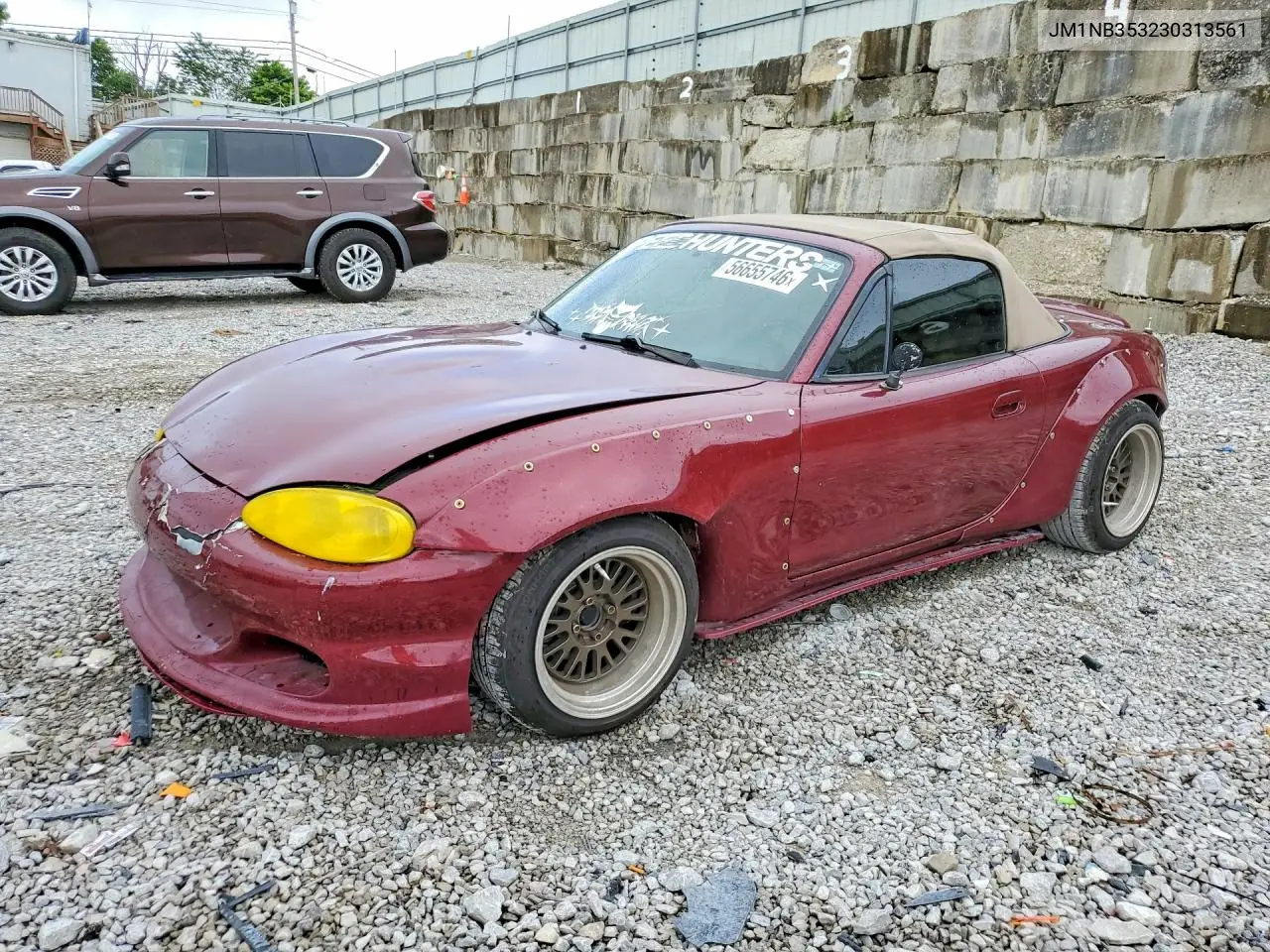 2003 Mazda Mx-5 Miata Base VIN: JM1NB353230313561 Lot: 56655746