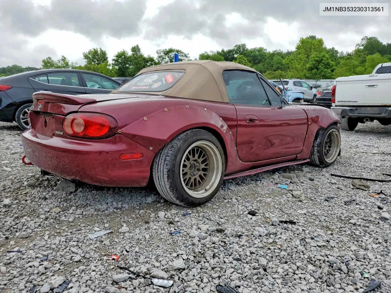 2003 Mazda Mx-5 Miata Base VIN: JM1NB353230313561 Lot: 56655746