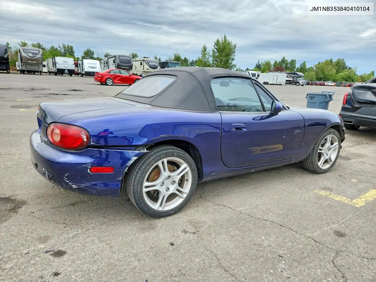 2004 Mazda Mx-5 Miata Base VIN: JM1NB353840410104 Lot: 59012206