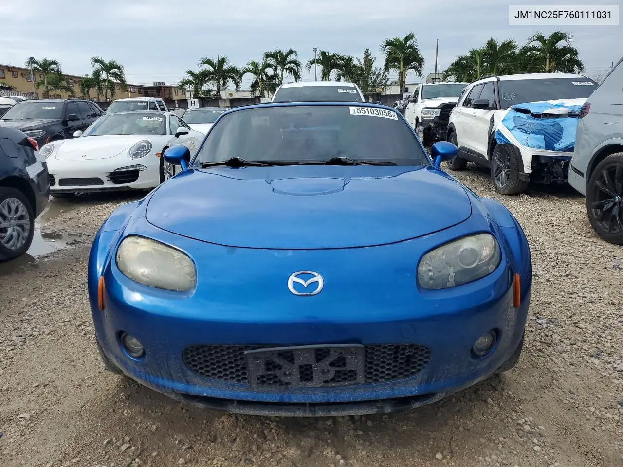2006 Mazda Mx-5 Miata VIN: JM1NC25F760111031 Lot: 55103056