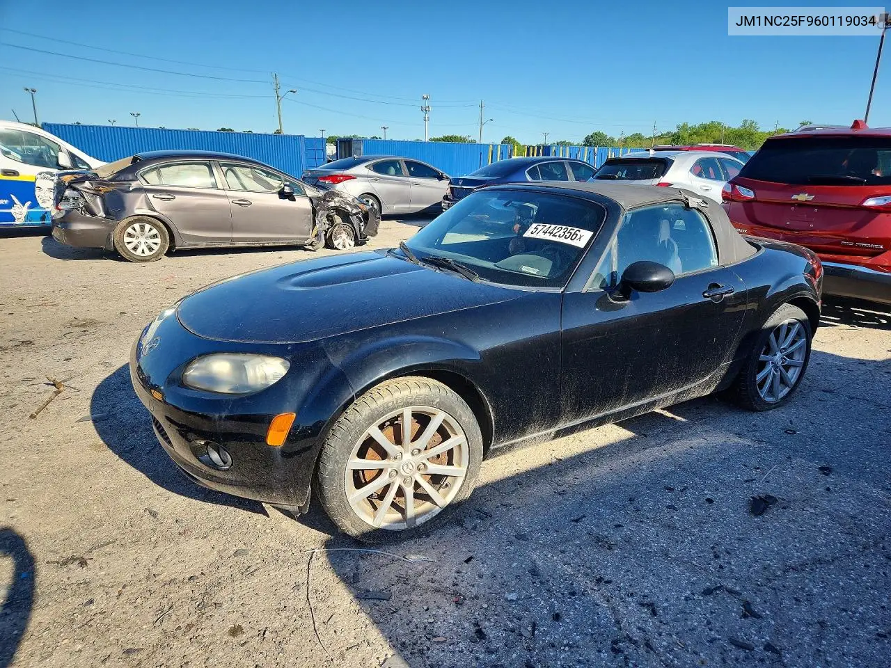 2006 Mazda Mx-5 Miata VIN: JM1NC25F960119034 Lot: 57442356