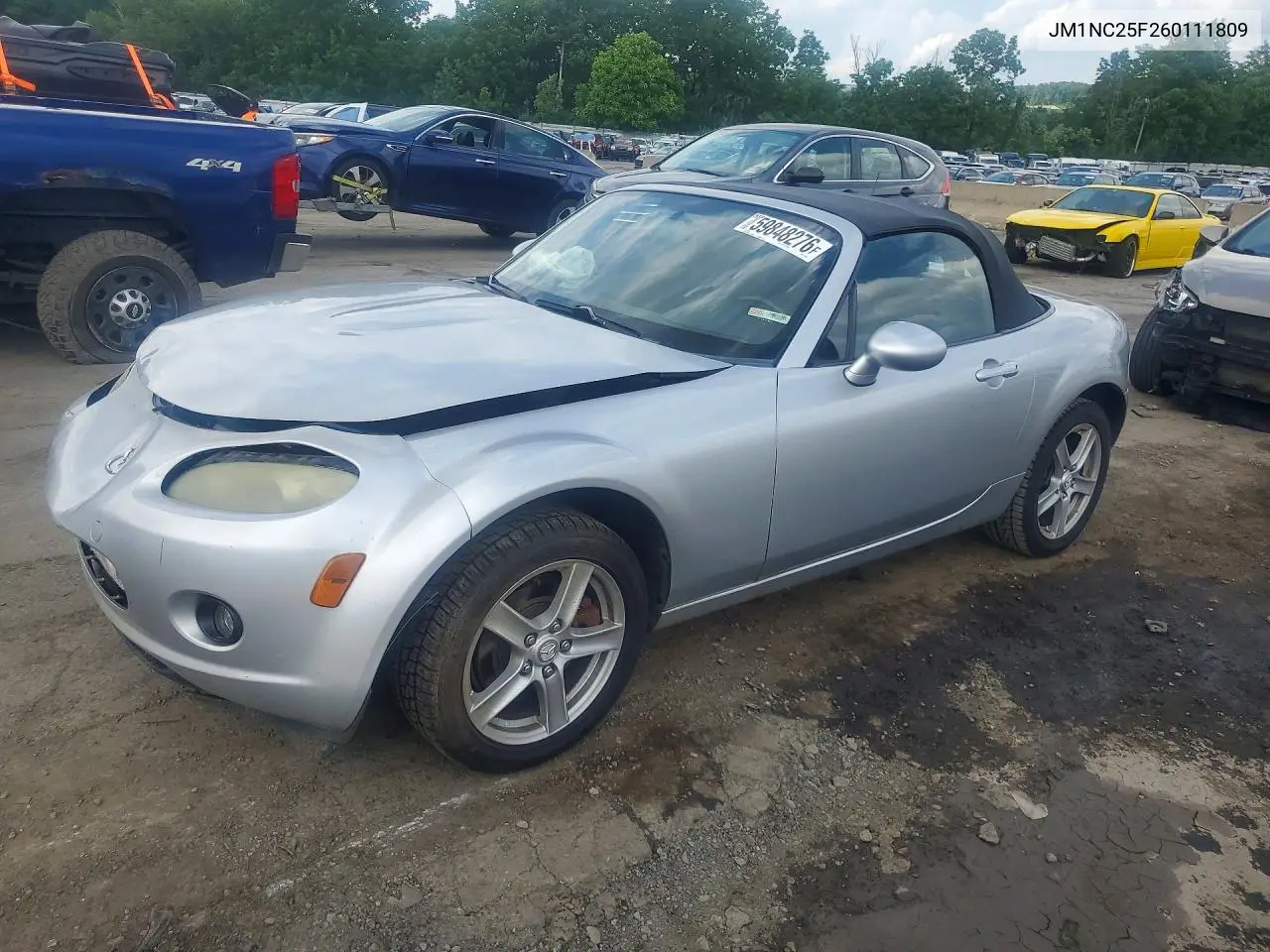 2006 Mazda Mx-5 Miata VIN: JM1NC25F260111809 Lot: 59848276