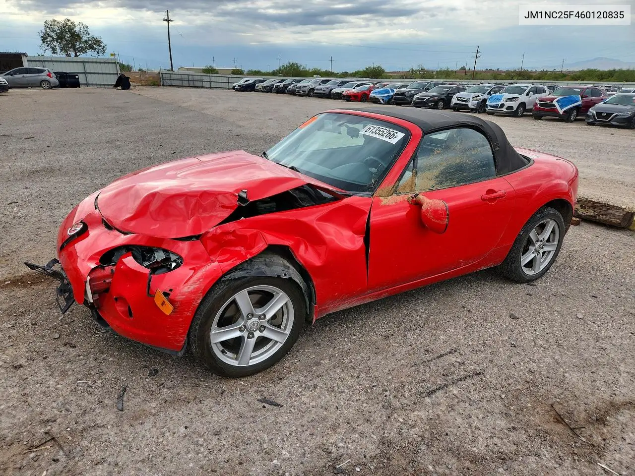 2006 Mazda Mx-5 Miata VIN: JM1NC25F460120835 Lot: 61355266