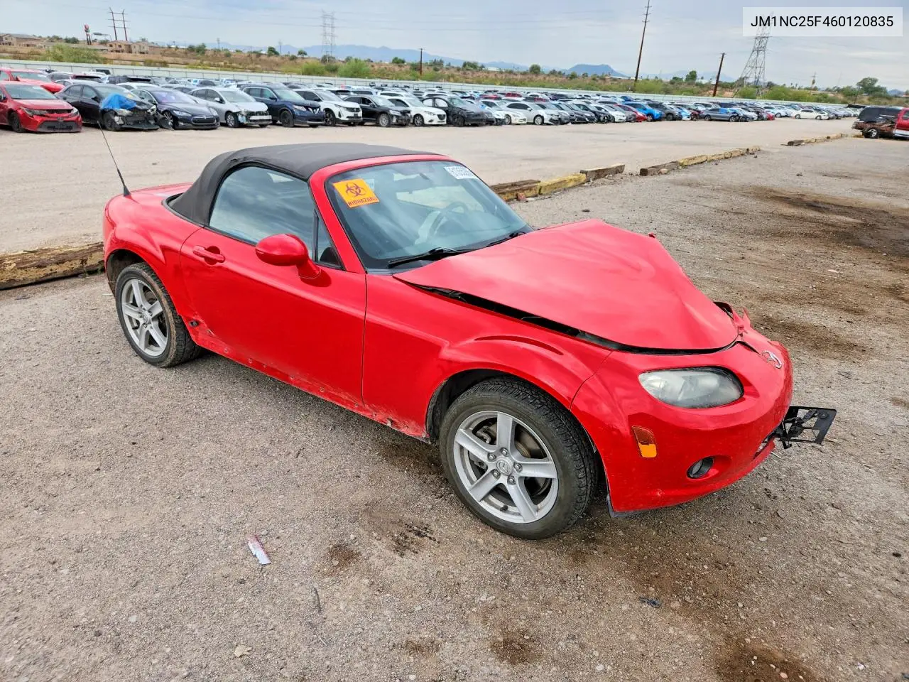 2006 Mazda Mx-5 Miata VIN: JM1NC25F460120835 Lot: 61355266