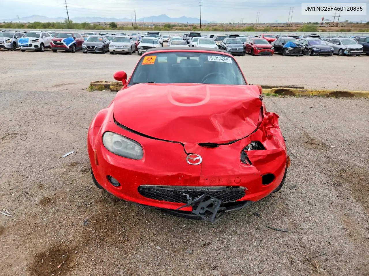 2006 Mazda Mx-5 Miata VIN: JM1NC25F460120835 Lot: 61355266