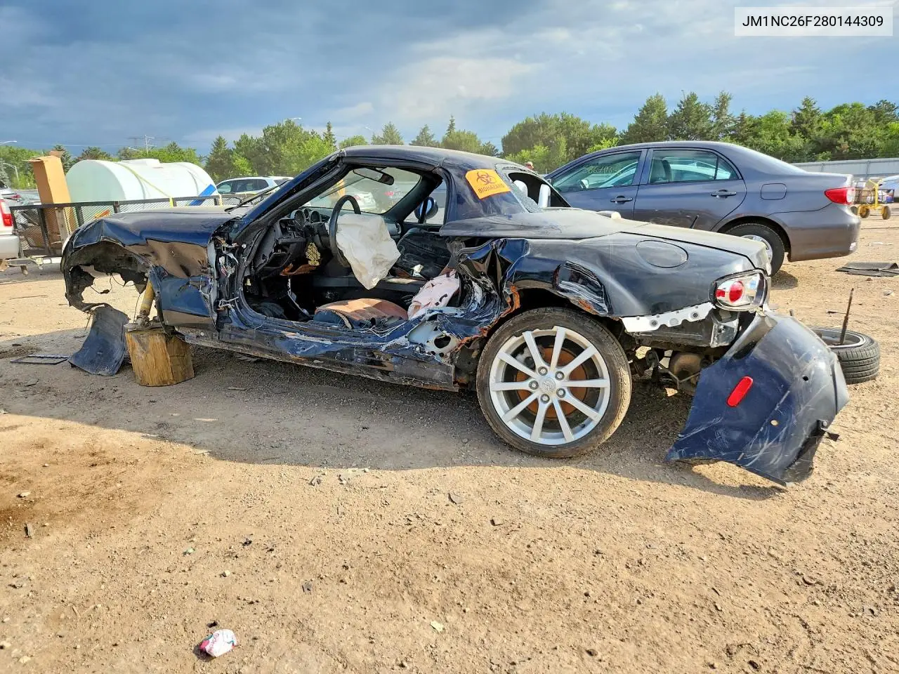 2008 Mazda Mx-5 Miata VIN: JM1NC26F280144309 Lot: 58028276
