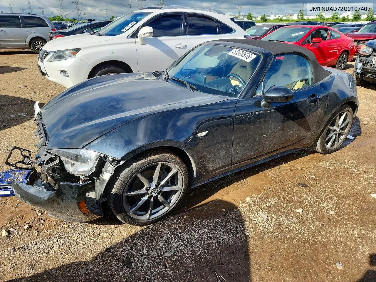 2016 Mazda Mx-5 Miata Grand Touring VIN: JM1NDAD72G0107407 Lot: 57328676