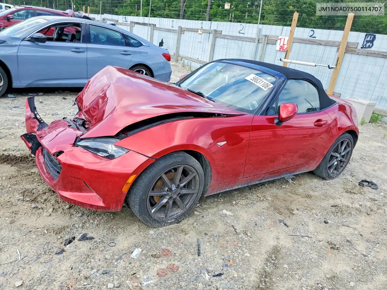 2016 Mazda Mx-5 Miata Grand Touring VIN: JM1NDAD75G0114707 Lot: 58631106
