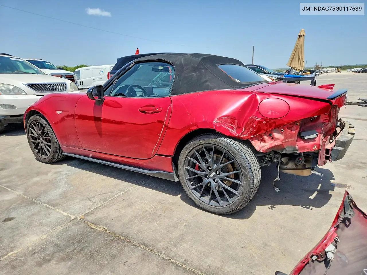 2016 Mazda Mx-5 Miata Club VIN: JM1NDAC75G0117639 Lot: 59114146