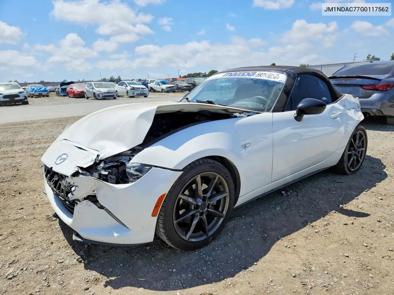 2016 Mazda Mx-5 Miata Club VIN: JM1NDAC77G0117562 Lot: 59383036